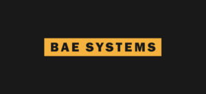 BAE systems logo on balck