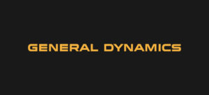 General Dynamics logo on black